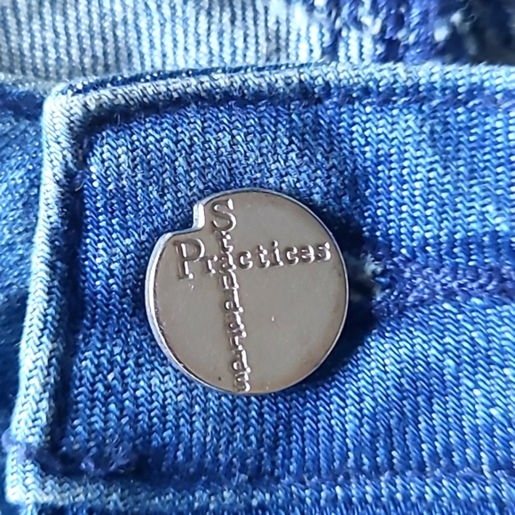 Standards & Practices Wide Leg Cropped Jeans Size 22 Medium Wash Raw Hem - Picture 13 of 16